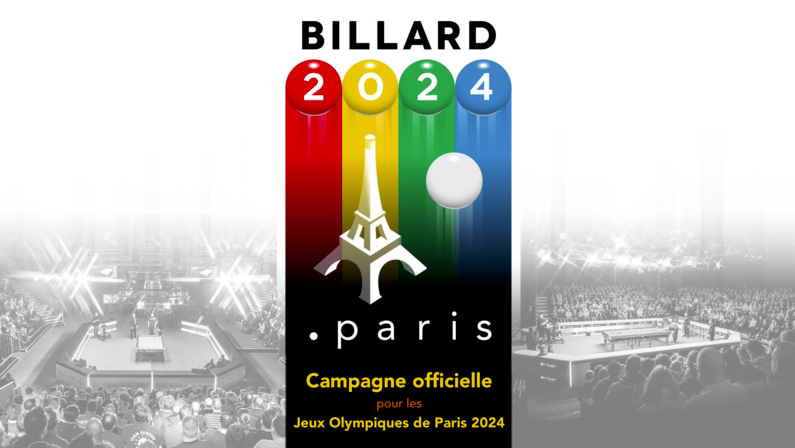 JO 2024 : menons le billard jusqu'aux Jeux Olympiques 2024 - Fédération  Française de Billard