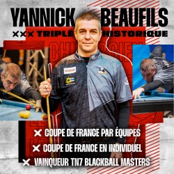 Blackball - Coupe de France et TN 7 : Yannick Beaufils intouchable.
