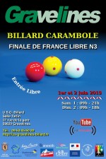 CARAMBOLE CHAMPIONNAT DE FRANCE LIBRE NATIONALE III À GRAVELINES
