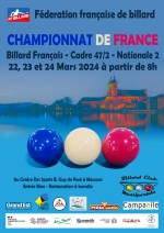 Carambole - Cadre 47/2 - Championnat de France nationale 2