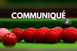 Communiqué de la Commission Nationale Snooker