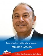 Maxime Cassis est le nouveau président de la commission nationale snooker