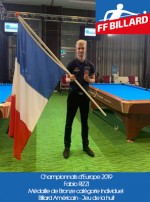 Championnats d'Europe Billard Américain : Fabio Rizzi en Bronze