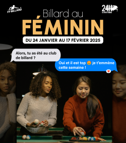 Les 24 jours du billard au féminin sont de retour !