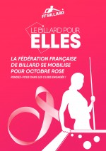 Le Billard Pour Elles : La Fédération se mobilise pour Octobre Rose !