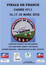 Cadre 47/1 : championnat de France - Mâcon