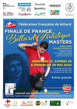 Championnat de France Masters Billard Artistique à Pézenas