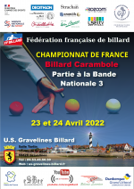carambole - championnat de france bande nationale 3