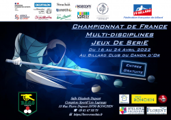Carambole_championnats de France regroupés - jeux de séries à Ronchin