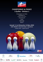 Carambole - Championnat de France 5 quilles par équipes Division 1