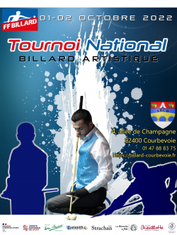 Carambole - Premier tournoi national de billard artistique à Courbevoie