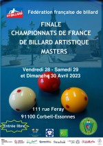 Carambole - Finale des championnats de France masters au billard artistique