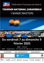 Carambole - 1 bande - 2e tournoi national Masters