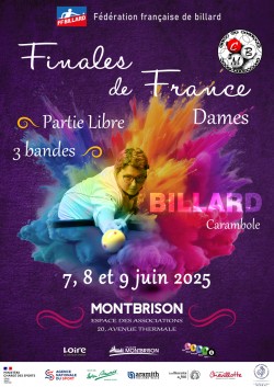 Carambole - Partie Libre & 3 bandes - Championnat de France Dames
