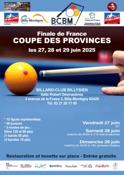 Carambole - Coupe des Provinces