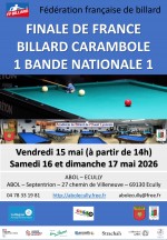Billard français - 1 bande - Championnat de France Nationale 1