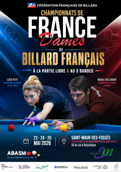 Billard Français - Libre & 3 bandes - Championnats de France Dames