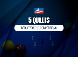 Les résultats des compétitions quilles