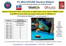 Téléthon - F.C. MULHOUSE Section Billard