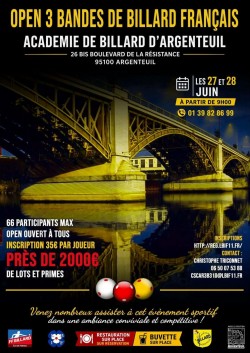 Open 3 bandes de la Ligue de Billard d'Île-de-France