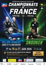 Championnats de France Masters de Billard Français (Cadre 47/1 & Libre) et Snooker