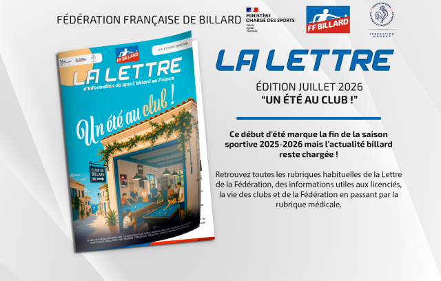 La Lettre de la Fédération - Juillet 2026
